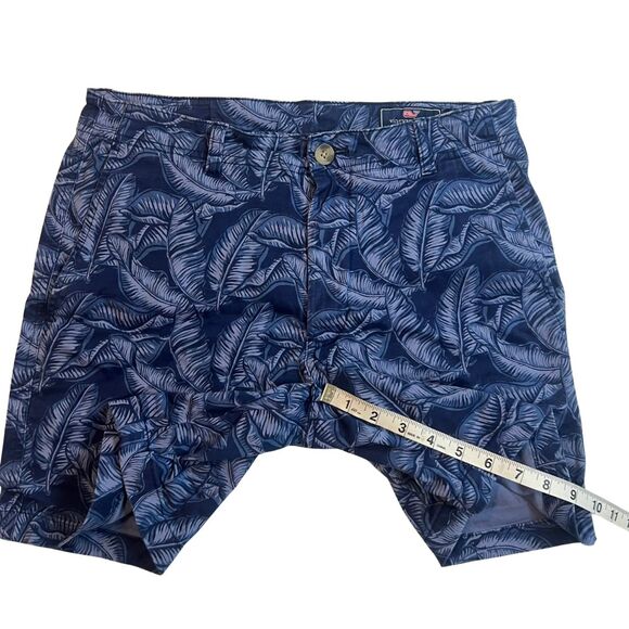 Vineyard Vines Breaker Shorts Mens 30x7 Palm Tree Leaves Breaker Board Chinos - Picture 5 of 11